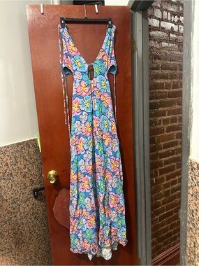 for love and lemons louisa maxi dress FOR LOVE AND LEMONS LOUISA LACE BEIGE MONI DRESS SIZE S NWOT